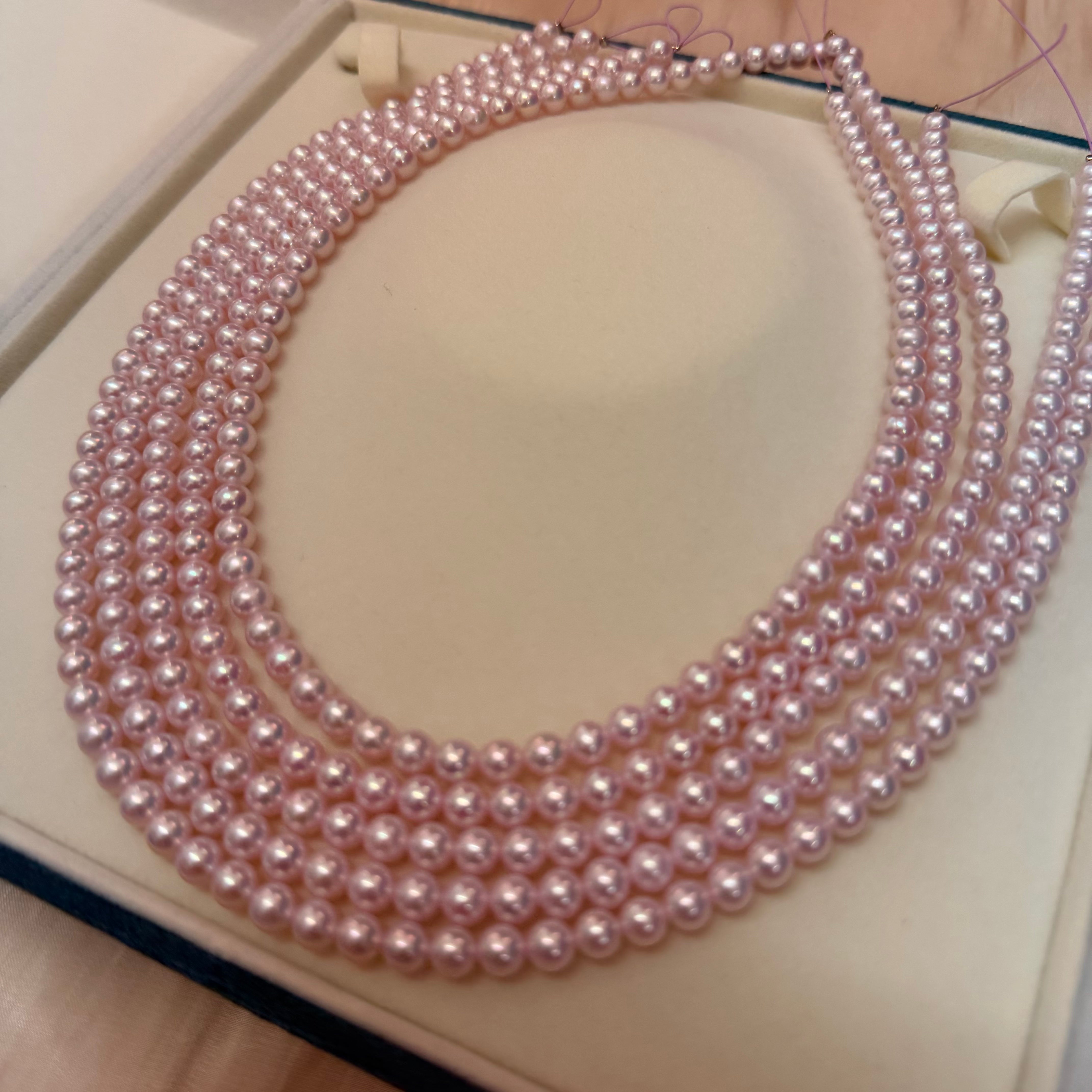 5-6mm粉光淡水珠鏈 Freshwater Pearl Necklace