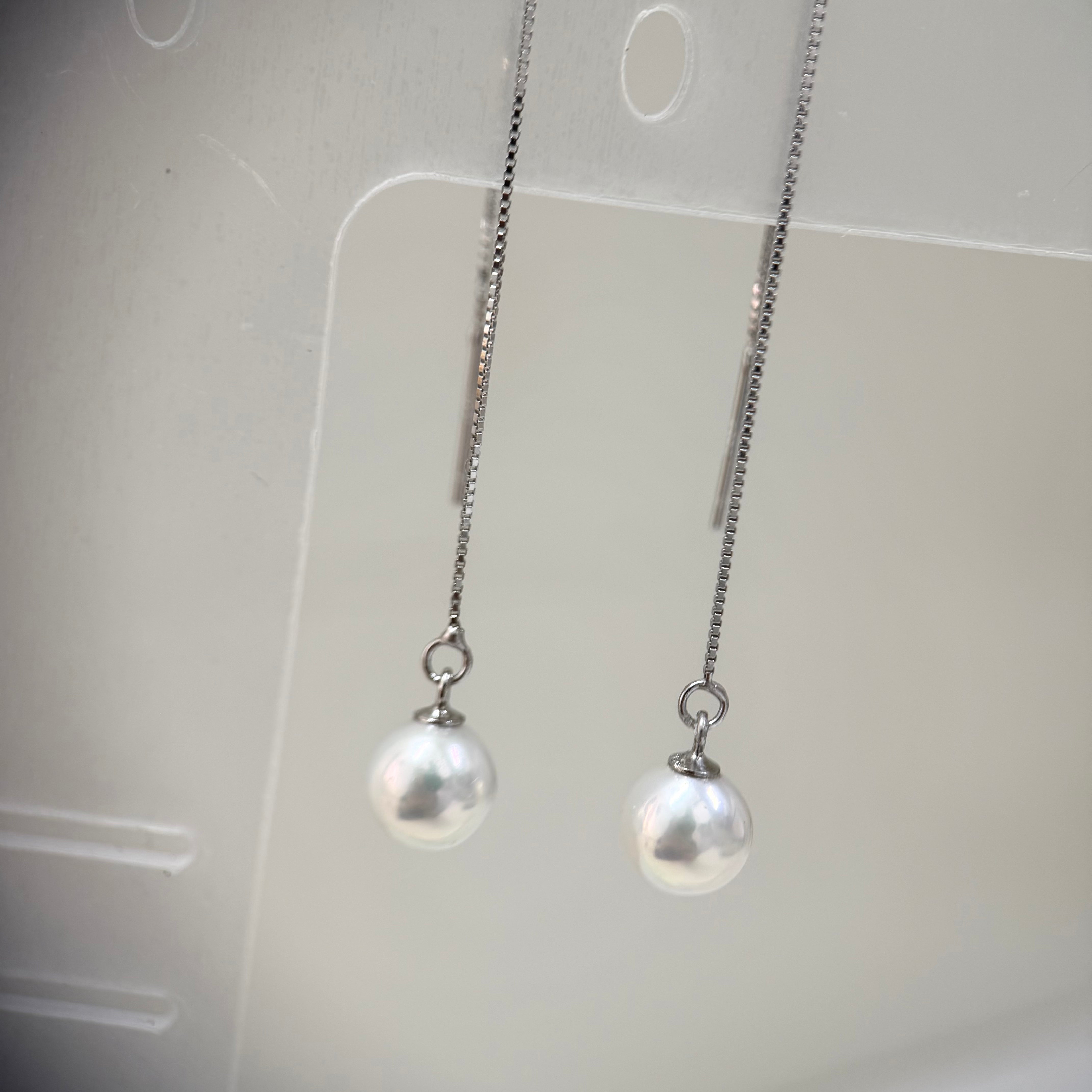 7-8mm淡水珍珠耳環 Freshwater Pearl Earrings