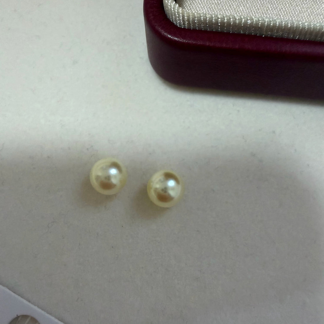 7-7.5mm 日本海水真多麻珍珠耳環  Japanese Feather Emperor Gold Akoya Pearl Earrings