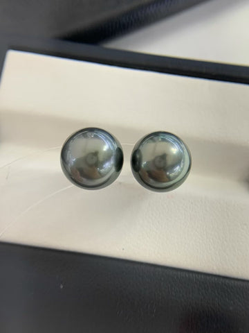 10-11mm 大溪地黑珍珠耳環  Tahitian Pearl Earrings
