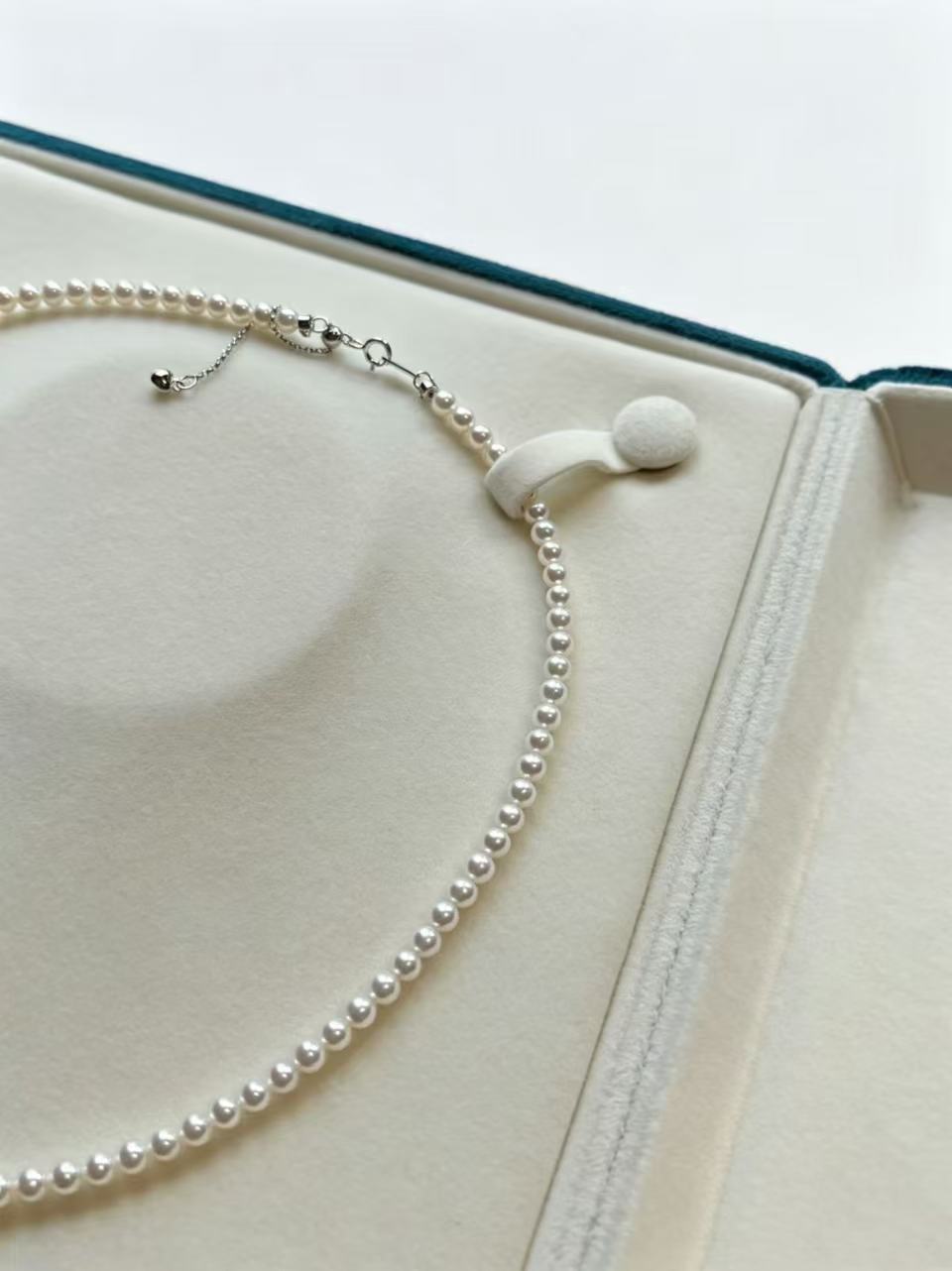 3-4mm 白色淡水珠珠鏈項鏈 Freshwater Pearl Necklace