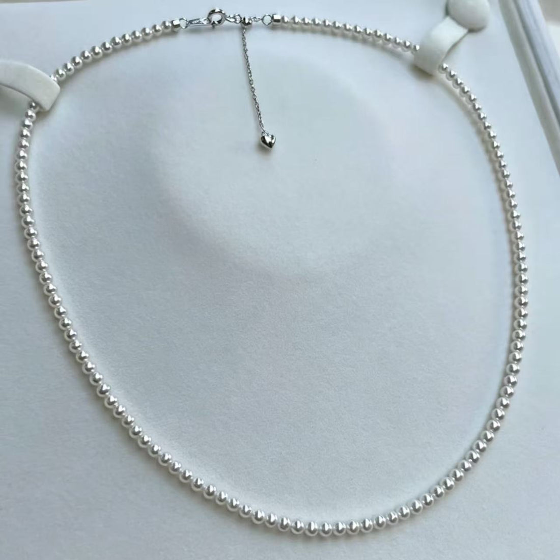 3-4mm 白色淡水珠珠鏈項鏈 Freshwater Pearl Necklace