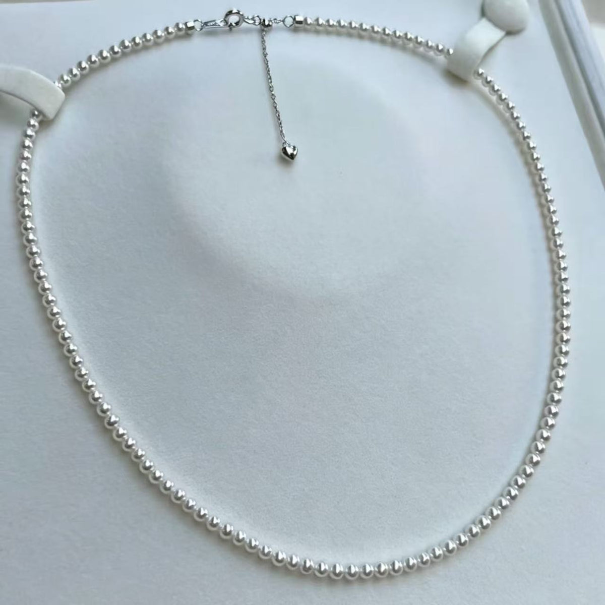 3-4mm 白色淡水珠珠鏈項鏈 Freshwater Pearl Necklace