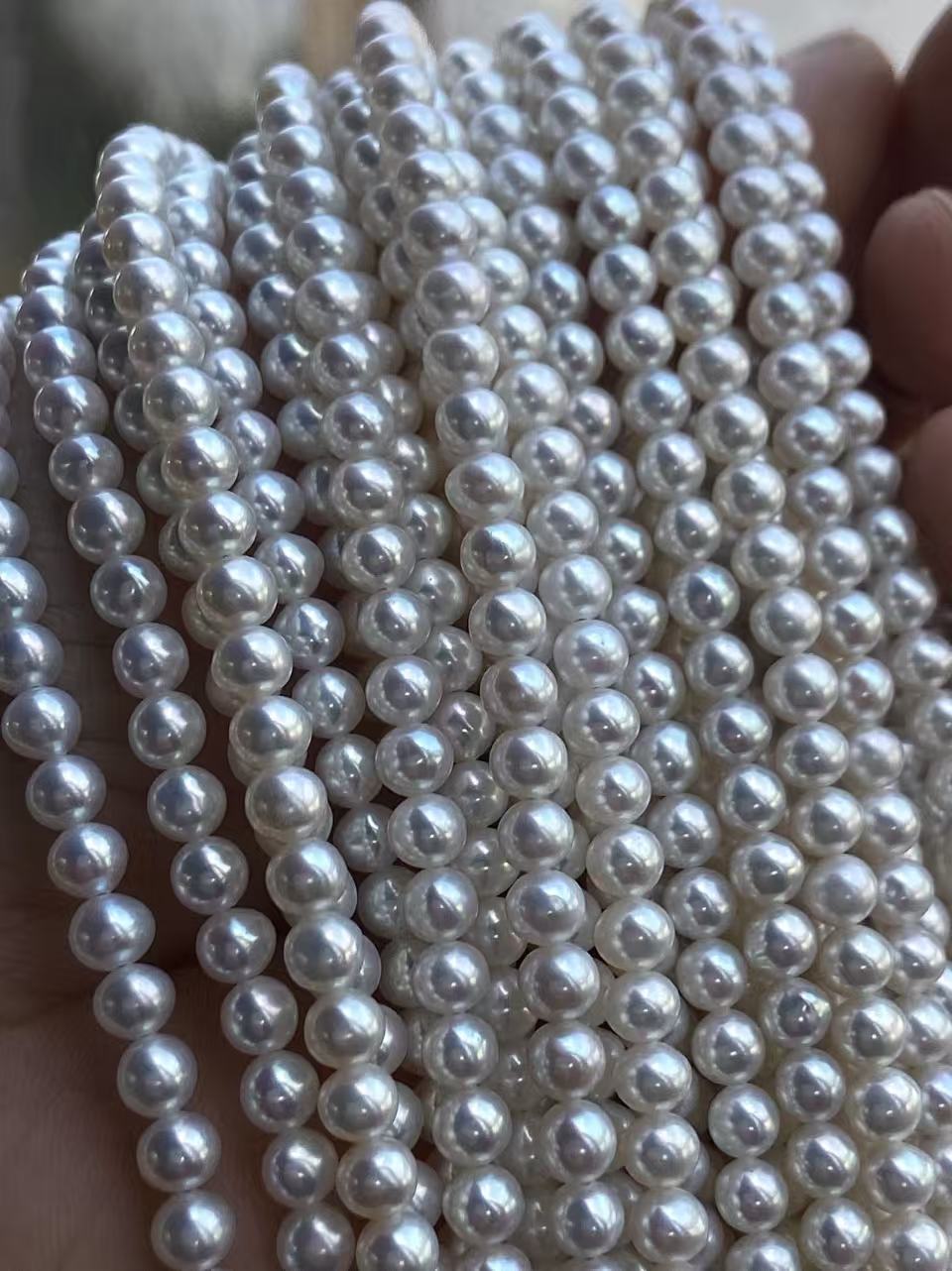 4-5mm 白色淡水珠珠鏈項鏈 Freshwater Pearl Necklace