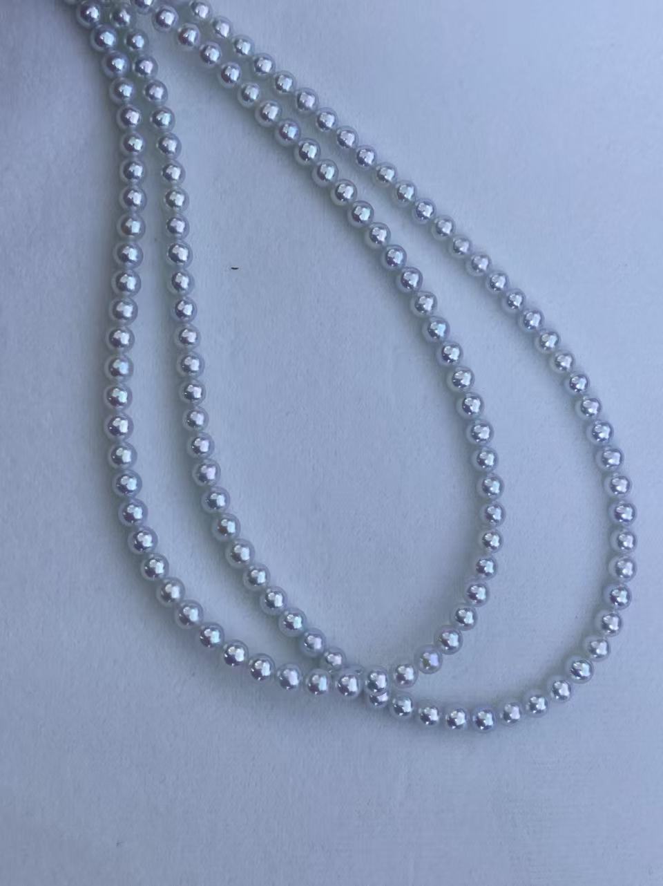 4-5mm 白色淡水珠珠鏈項鏈 Freshwater Pearl Necklace
