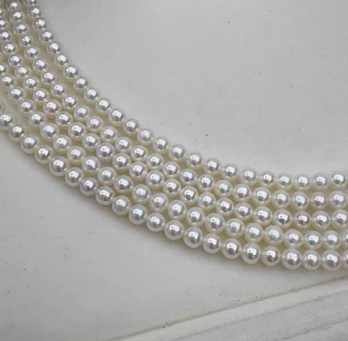 4-5mm 白色淡水珠珠鏈項鏈 Freshwater Pearl Necklace