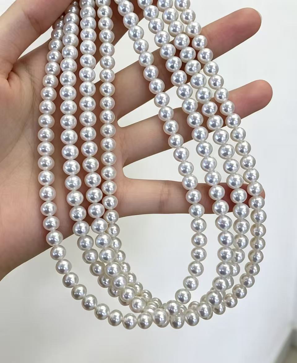 5-6mm 白色淡水珠珠鏈項鏈 Freshwater Pearl Necklace