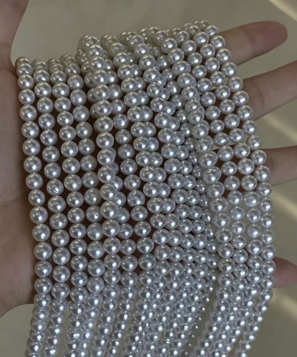 5-6mm 白色淡水珠珠鏈項鏈 Freshwater Pearl Necklace