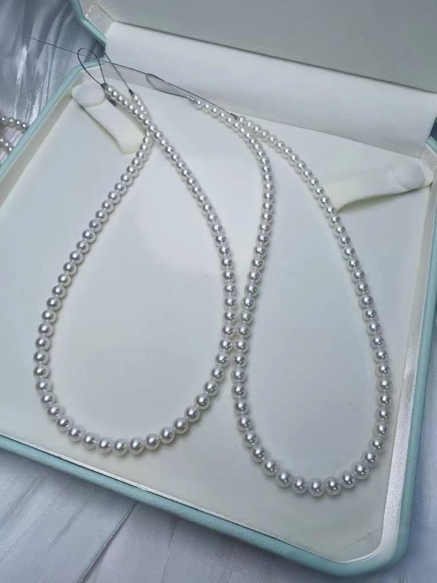 5-6mm 白色淡水珠珠鏈項鏈 Freshwater Pearl Necklace