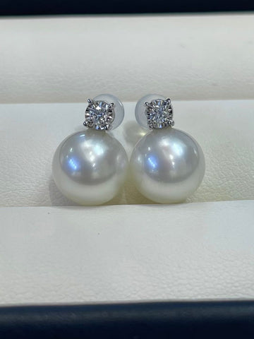 8-9mm戴妃耳環 Freshwater Pearl Earrings