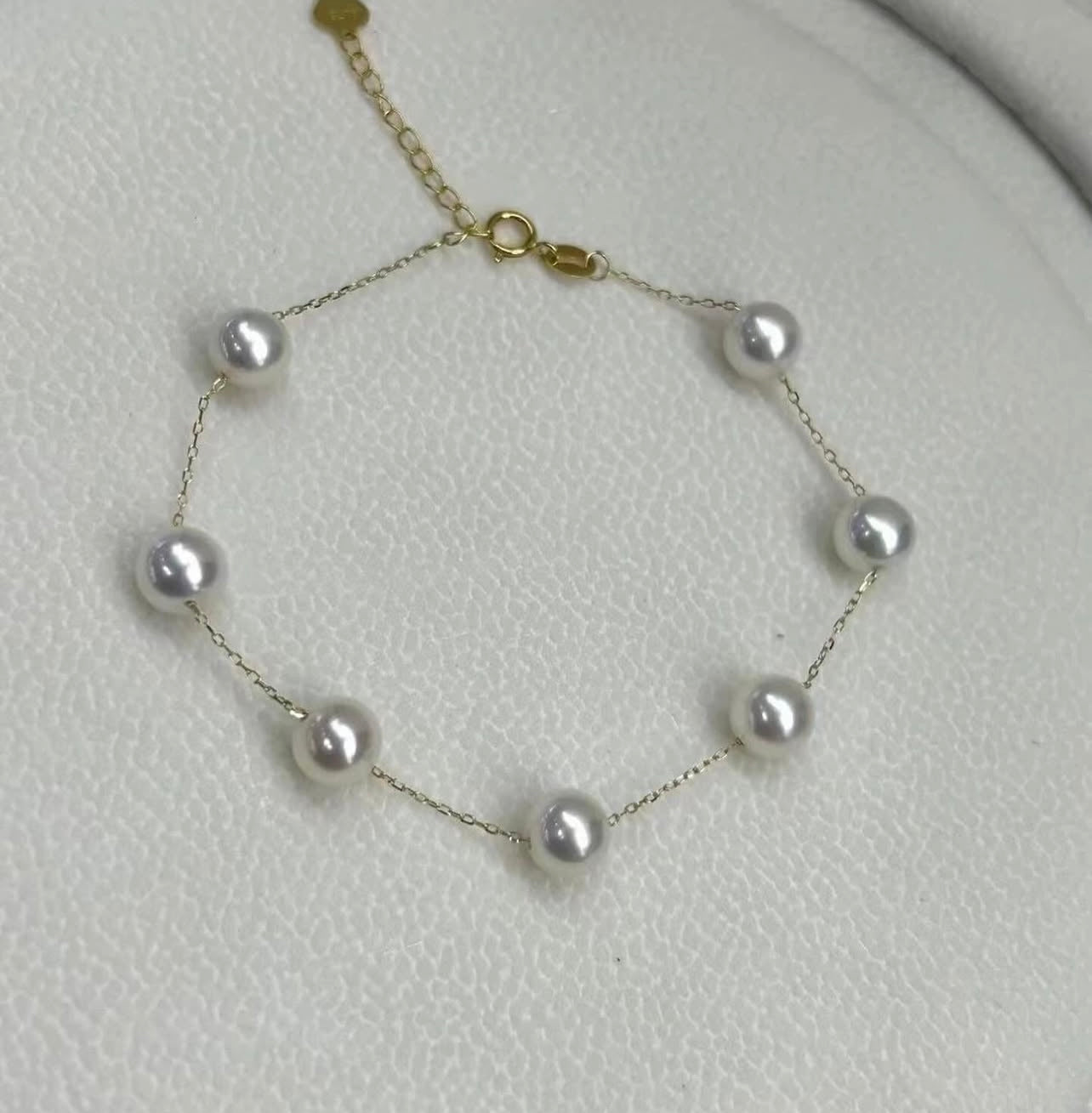 18K金淡水珠滿天星手鏈 18K Gold Freshwater Pearl Bracelet