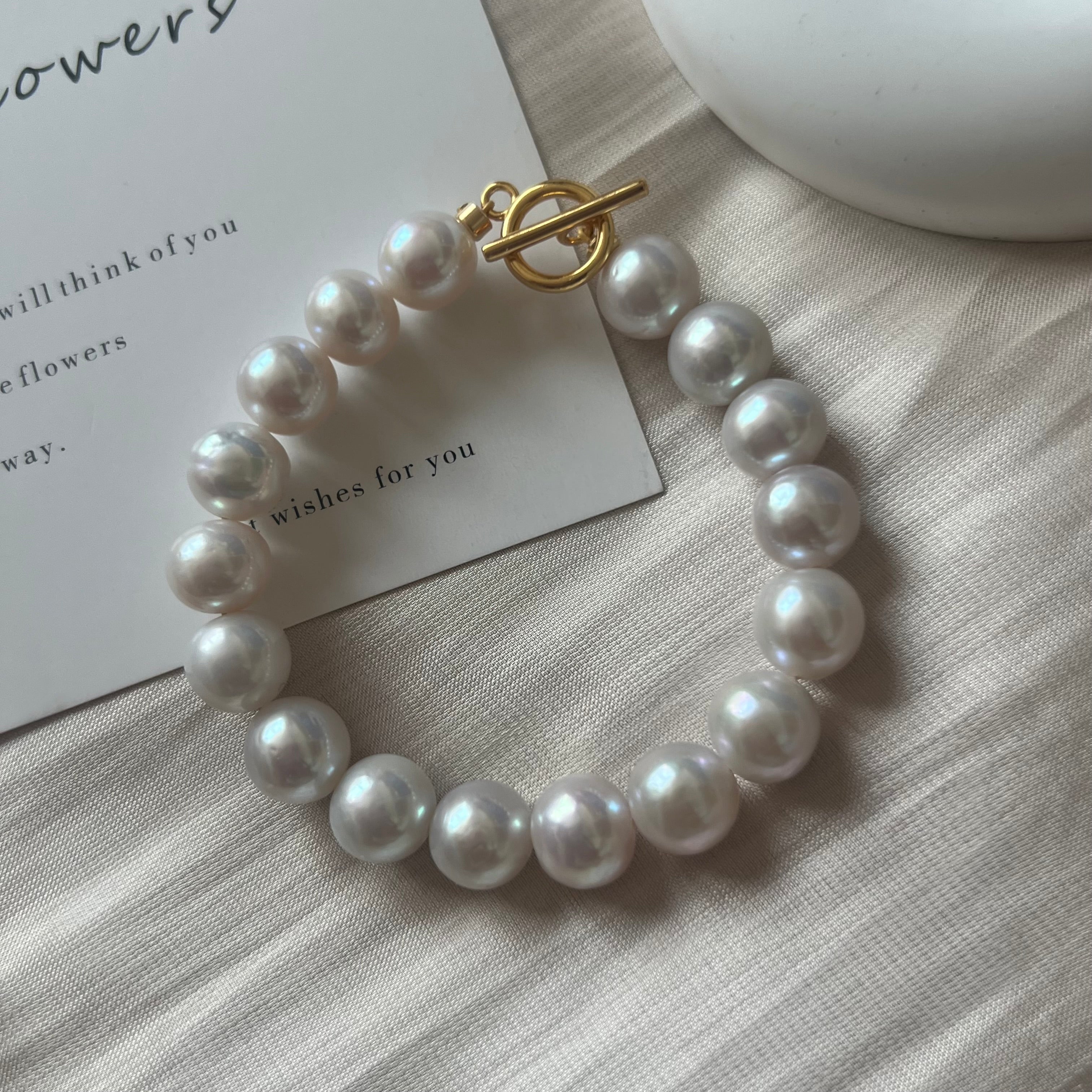 8-9mm天然淡水珍珠手鏈 Freshwater Pearl Bracelet